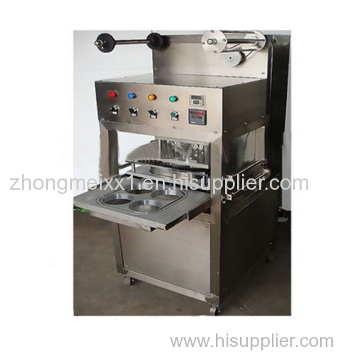 KIS-1 Table Type Semi Automatic Tray/cup Sealing Machine with gas filling and expiration date printer