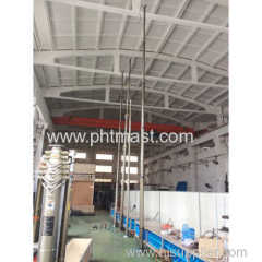 9m IP camera security telescopic masts-cctv pneumatic masts-pht telescopic masts