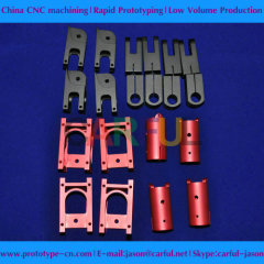 Aluminium black anodized spare parts cnc machining