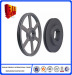 Resin sand mold cast iron belt wheels pulley with bearings casting parts price