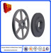 Metal Hard anodized Wire Drawing die cast iron idler Pulley Casting Parts manufacturer