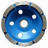 100mm Single Row Diamond Cup Grinding Wheel For Concrete , Marble , Granite