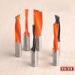 Three Point Woodworking Drill Bits 9mm Tungsten Carbide Drill Bits For High Density Plank