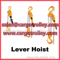 Lever chain hoist advantages and details