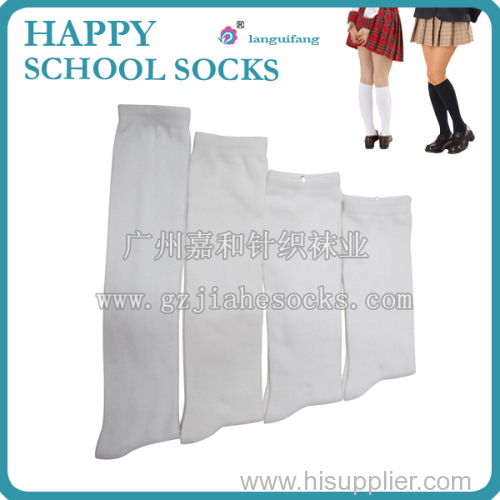 Customized school Logo soft touch students socks