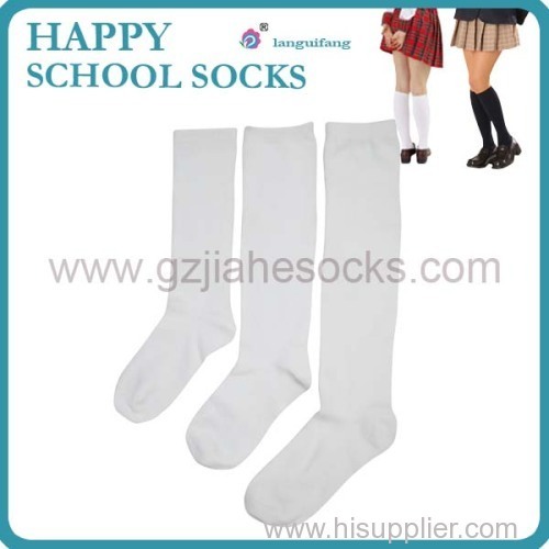 Customized school Logo soft touch students socks