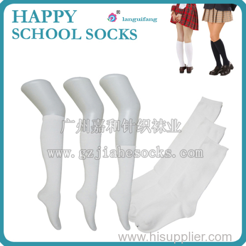 Customized school Logo soft touch students socks