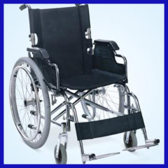 Manual electroplated folding wheelchair
