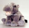 Lovely Sitting Pose Grey Hippo Stuffed Stuffed Animal Toys For Promotion Gifts