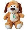 10 inch Children Lovely Small Stuffed Animals Plush Dog with Badge