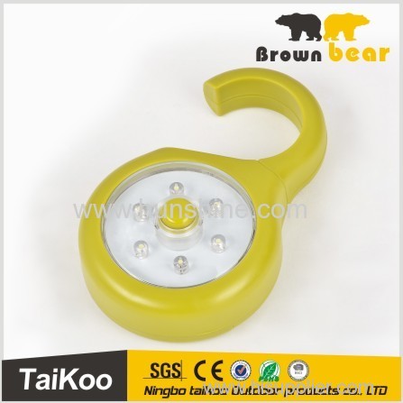 mini portable work led light with hook 6leds