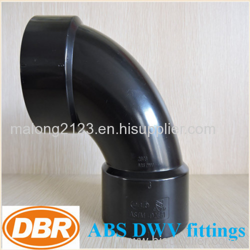 DBR #2877 abs dwv pipe fittings 2" 90deg elbow