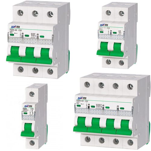 KXFG65-63BC miniature lighting protection circuit breaker MCCB MCB 1P-2P-3P-4P 1A to 63A