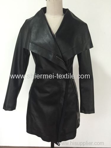 2015 Latest European Fashion Ladies PU Outerwear-01