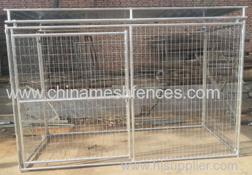 10ft long Welded Mesh Dog Kennel Panel with metal roof