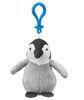 Black , Grey Penguin Stuffed Animal Plush Toy Keychain Promotion Gifts 12cm