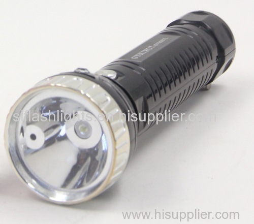 Led Rechargeable Flashlight With laser lamp