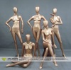 Cheap full body fiberglass golden female mannequin for window display