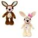 Customized Stuffed Animals Mickey Mouse Plush Bunny in Brown / Off white