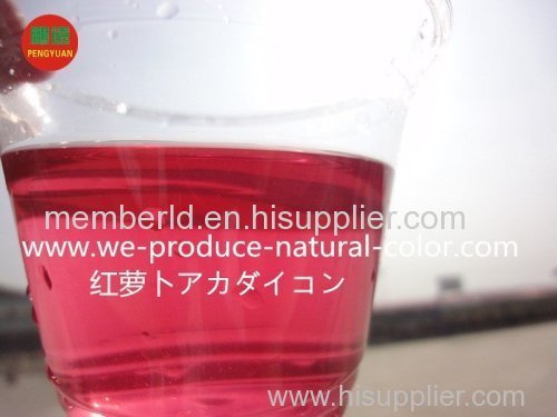 radish red natural colorant