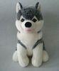 12 inch Soft White Husky Stuffed Animal Custom Plush Toys Eco Friendly