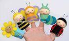 Cute Honeybee Plush Finger Puppets / Kids Finger Puppets Felt OEM