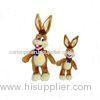 16 inch Soft Brown Stuffed Easter Bunnies For Festival Celebration