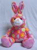 Rose / Blue Stuffed Easter Bunnies Soft Push Toys Custom Made