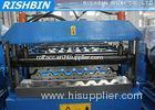 70 mm Diameter Roller , IBR Roof Panel Roll Forming Machine with Chain Transmission