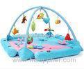 Personalised Happy Garden Blue Baby Play Gyms Soft Foam Floor