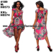 2015 new design Bohemian Maxi Long Irregular Beach Floor Printed Dress