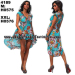 2015 new design Bohemian Maxi Long Irregular Beach Floor Printed Dress