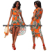 2015 new design Bohemian Maxi Long Irregular Beach Floor Printed Dress