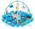 Seabeach Blue Baby Play Gyms And Mats with Plastic and Stuffed Toys