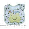 Custom Soft Cotton Frog Baby Dribble Bibs Feeding Bibs For Toddlers