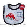 Eco Friendly Cute Car Custom Baby Bibs Coffton for Infants / Toddlers