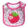 Personalised Strawberry Newborn Baby Girl Bibs Anti Bacterial