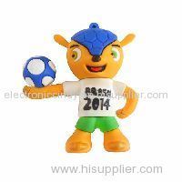 2014 World Cup mascot USB flash disk