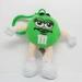 Green M&M Character Stuffed Animals Cute Plush Keychains Customized
