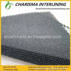 Strong peel strength woven fusible interlining