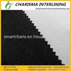 Strong peel strength woven fusible interlining