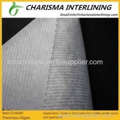 High quality Extremely soft fusible woven interlining 8009