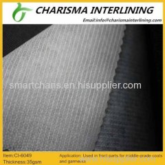 Buy Middle-grade coats Nonwoven Fusible Interlining 6049