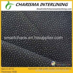 Fusible woven interlining 8715 Interlining Fabric from China