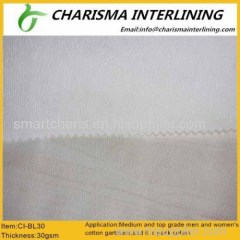 100% polypropylene fiber interlining non-woven interlining BL30