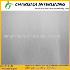 100% polypropylene fiber interlining non-woven interlining BL30