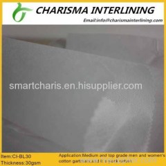 100% polypropylene fiber interlining non-woven interlining BL30