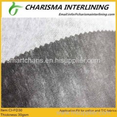 No blister and deformation non fusible interlining FD30