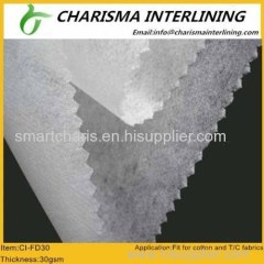 No blister and deformation non fusible interlining FD30