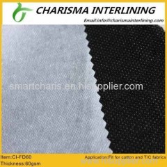 twill woven fusible interlinings FD60 popular products